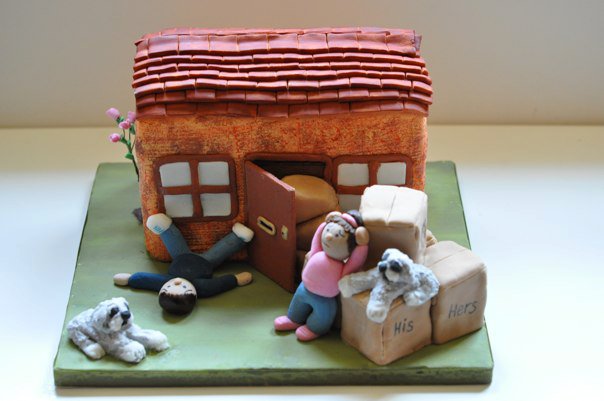 Moving Home Cake